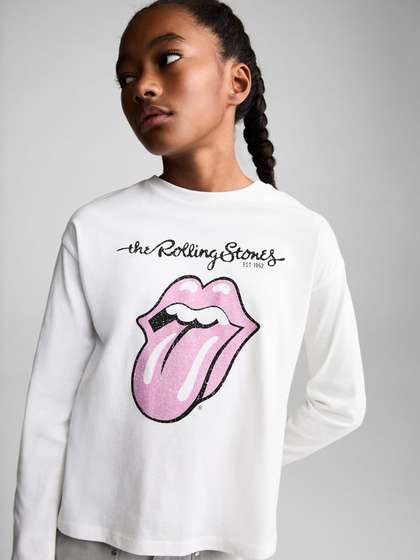 Mango Kids Girls
                    Typography Print Pure Cotton T-shirt