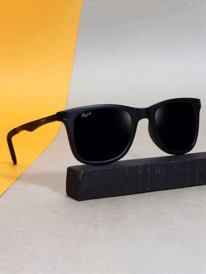 RESIST EYEWEAR
                        UNISEX Black UV Protected Wayfarer Sunglasses
