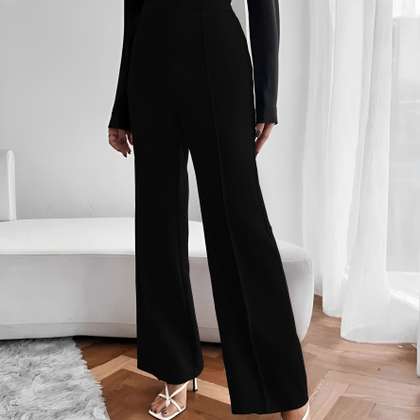 Parona Women
                        Mid-Rise Wide Leg Formal Trousers