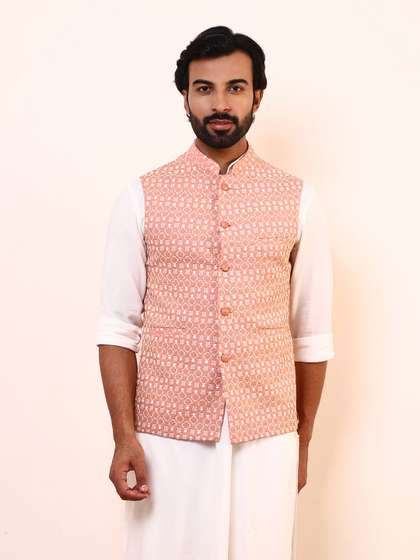 Satwaa Embroidered Nehru Jacket