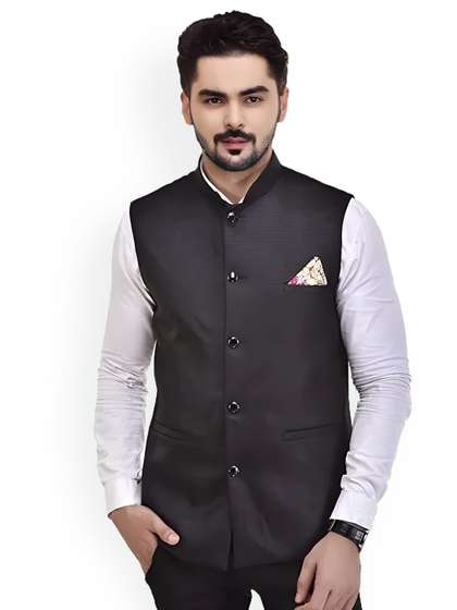 Eliq Mandarin Collar Nehru Jacket