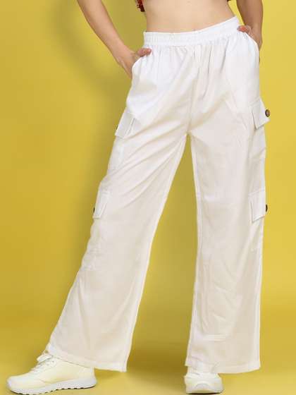 Cutiekins Girls Easy
                      Wash Mid-Rise Cargos Trousers With Pocket
                      Detailing