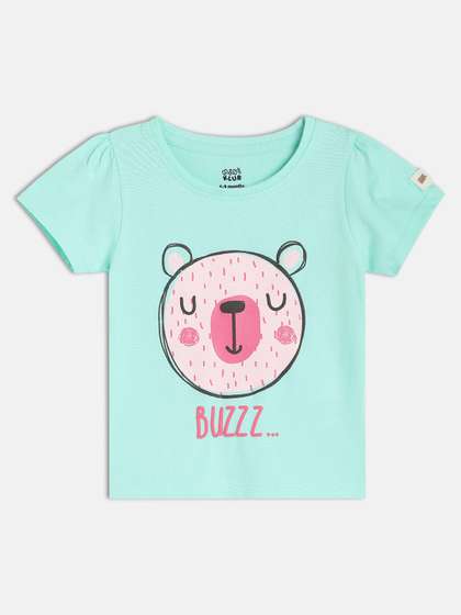 MINI KLUB Girls Printed
                    Cotton Top