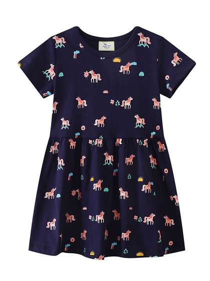 LULU & SKY Girls
                      Printed Round Neck Nightdress