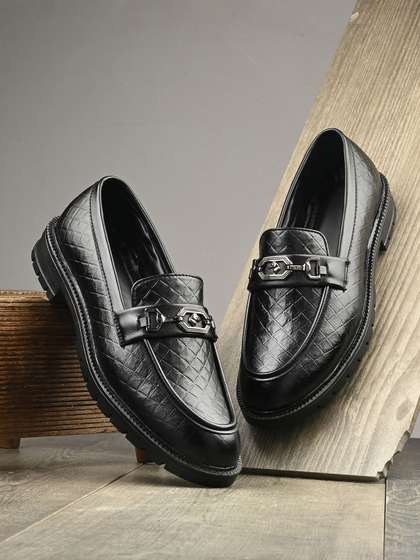HERE&NOW Men
                          Textured Formal Loafers