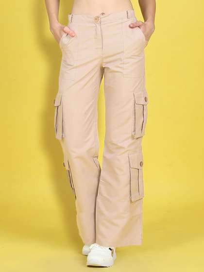 Cutiekins Girls Regular Fit Mid-Rise Easy Wash Cargos