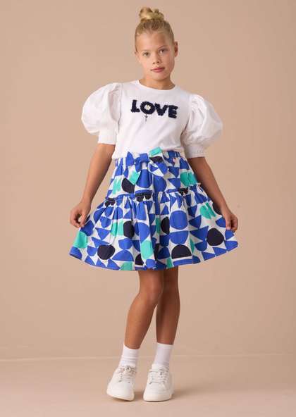 Angel & Rocket
                      Corina Print Tiered Skirt