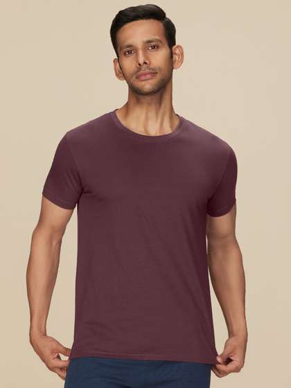 XYXX Pace Ultra Breezy, Super Combed Cotton Solid Crew Neck T-Shirt