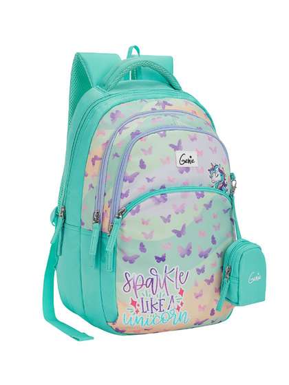 Genie Girls Pixie
                    Graphic Printed Backpack with Zip Pouch