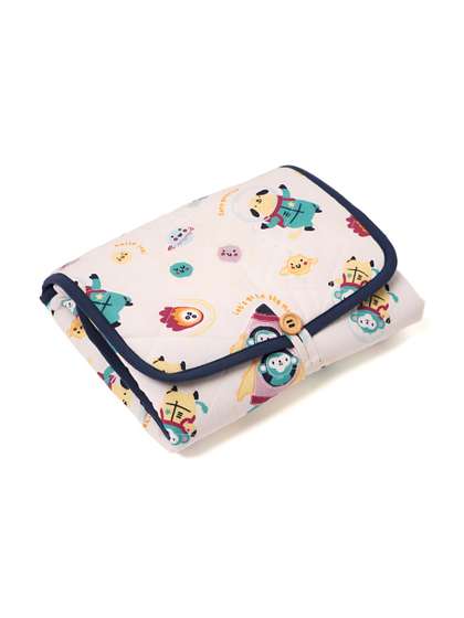TIDY SLEEP Kids Peach
                    Colored & Yellow Water Resistant Foldable On The
                    Go Mat