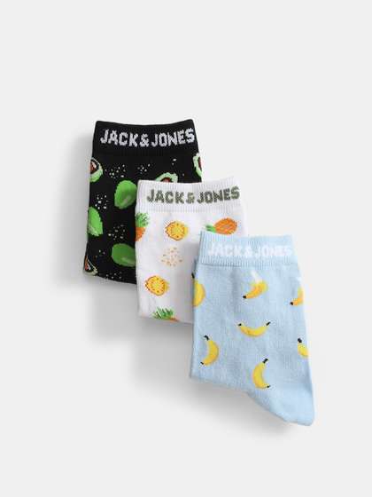 Jack & Jones Men
                    Pack Of 3 Calf Length Socks