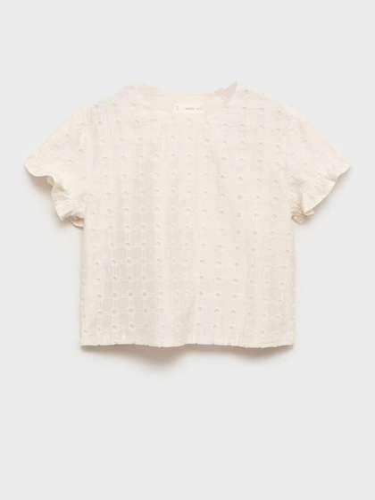 Mango Kids Girls Styled
                    Back Schiffli Top
