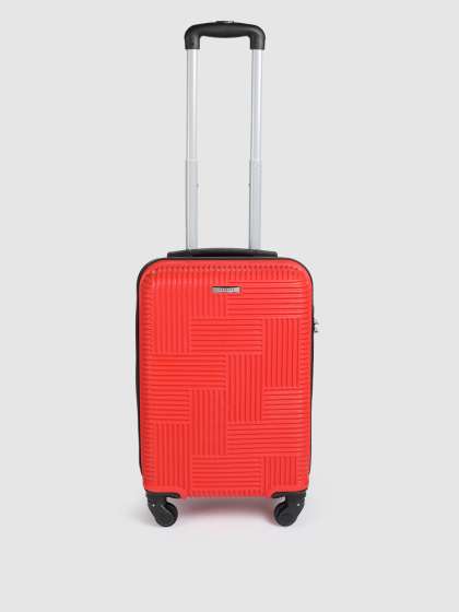 Teakwood Leathers Ladakh 360-Degree Rotation Textured Hard Cabin Size Trolley Bag - 38L
