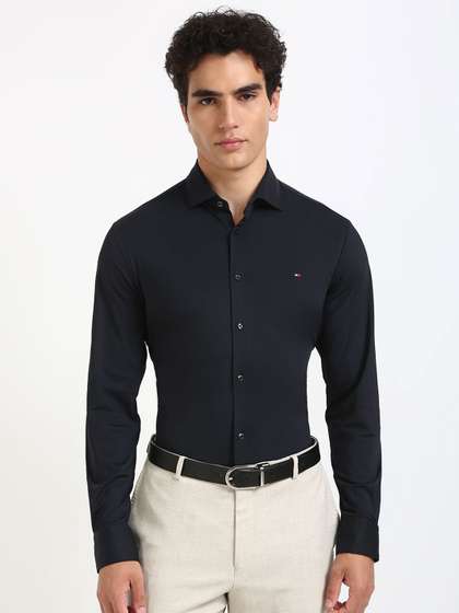 Price History of Tommy Hilfiger Men Slim Fit Spread Collar Solid