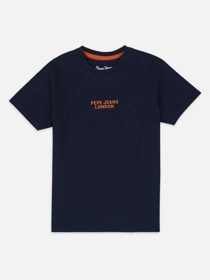 Pepe Jeans Boys Graphic
                    Printed Round Neck Cotton T-shirt