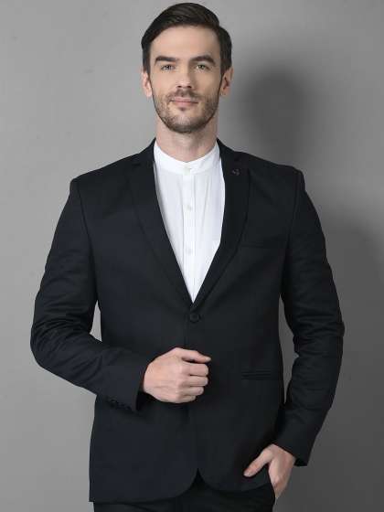 Canary London Slim Fit Notched Lapel Collar Single-Breasted Linen Formal Blazer