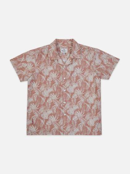 Pepe Jeans Boys Relaxed
                    Fit Spread Collar Floral Printed Cotton Casual
                    Shirt