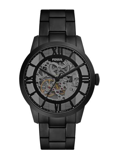 Fossil Men Skeleton Dial
                    & Stainless Steel Straps Analogue Watch ME3269