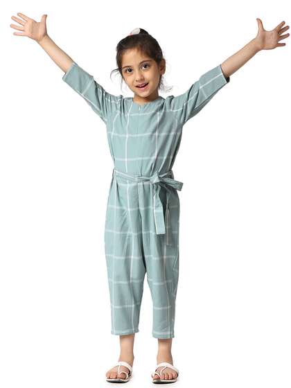 Piccolo Piglet Kids
                    Checked Culotte Jumpsuit