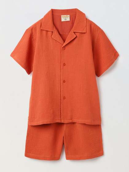 SPUNKIES Boys Short
                      Sleeves Shirt with Shorts