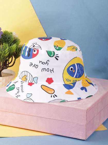 PASSION PETALS Girls
                      Printed Cotton Bucket Hat