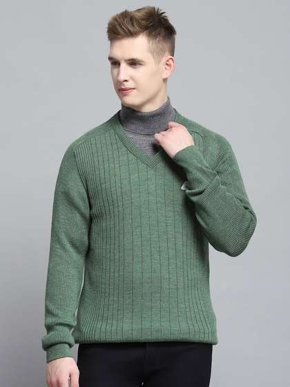 Monte Carlo Men
                        Striped Woollen Pullover