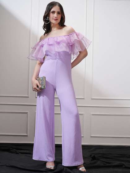 Tokyo Talkies
                          Women Shoulder Ruffled Front Wide Leg
                          Jumpsuit