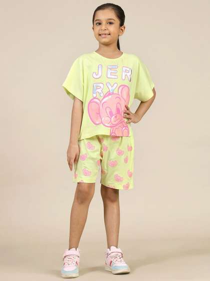 Kids Ville Tom &
                    Jerry Printed Relaxed Fit Tshirt And Short Set