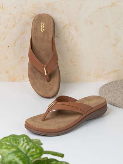 Inc 5 Women Round
                        Toe T-Strap Flats