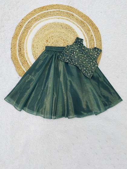 FELIZ THE DESIGNER
                    STUDIO Girls Floral Woven Design Ready to Wear
                    Lehenga & Blouse
