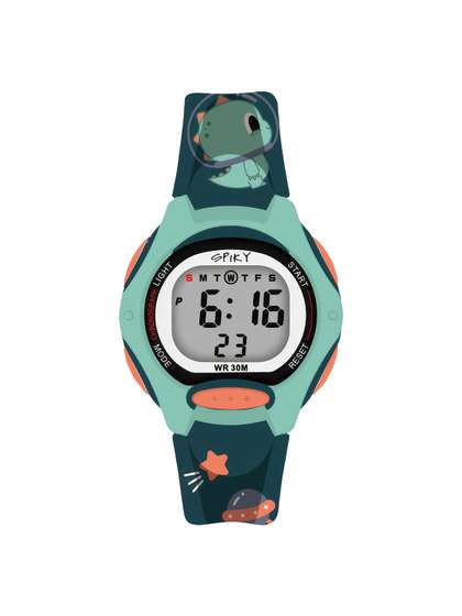 Spiky Kids Dial &
                    Straps Digital Automatic Watch ZEVA18_GRN