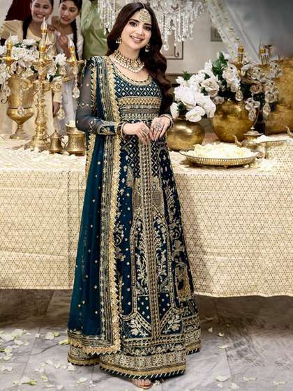 ANAMSA Semi-Stitched Dress Material