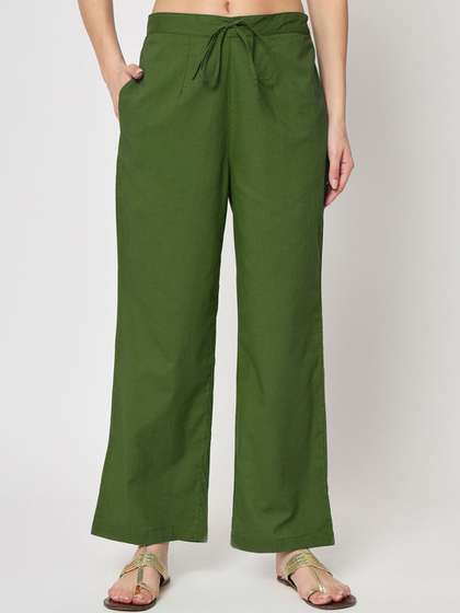 Thevasa Women Straight Palazzos