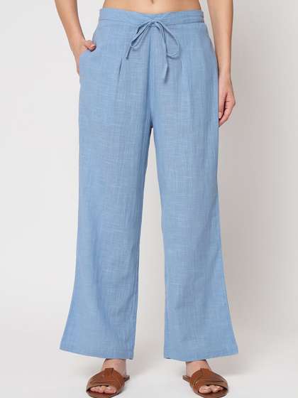Thevasa Women Straight Palazzos