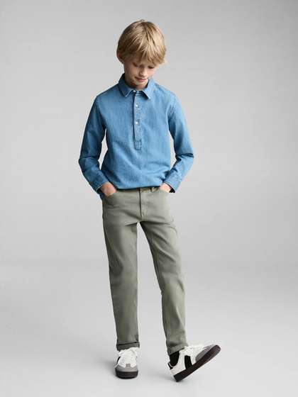 Mango Kids Boys Twill
                    Straight Fit Chinos