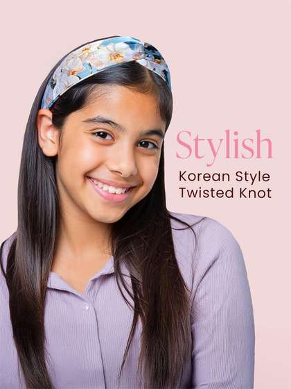 Silvr Bear Girls Set
                      of 2 Floral Hairbands