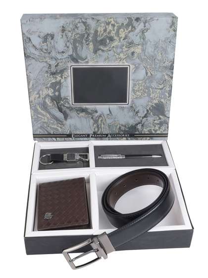 SAZARA Men Wallet and
                    Belt Accessory Gift Set