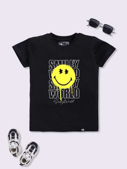 YK X Minute Mirth Boys Printed Pure Cotton T-shirt