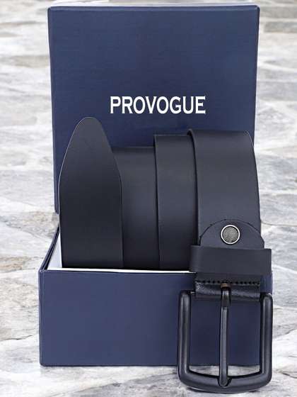 Provogue Men Textured
                    Leather Formal Belt
