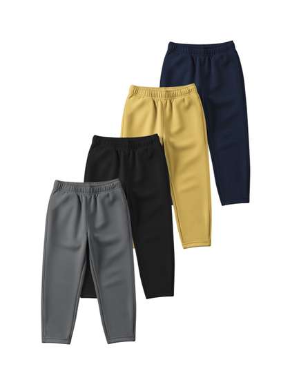 HELLCAT Boys Pack Of 4
                    Mid-Rise Track Pants