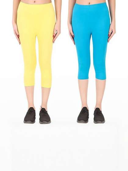 100LUCK Girls Pack Of 2 Capris