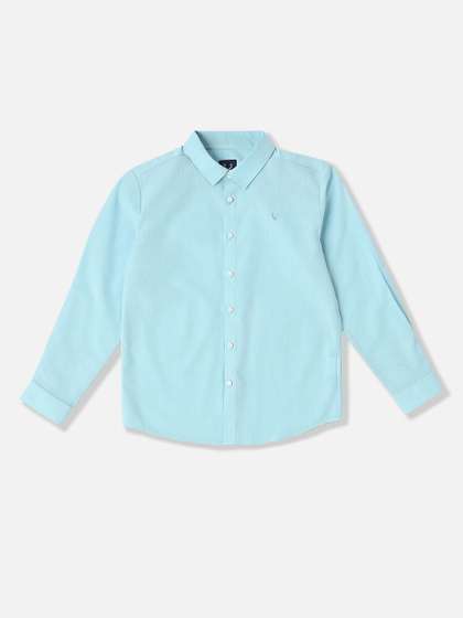 Allen Solly Junior Boys
                    Solid Spread Collar Pure Cotton Casual Shirt