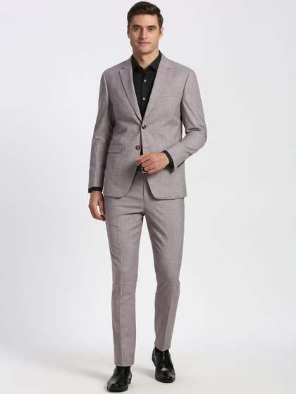 Peter England Elite
                        Textured Slim-Fit Single-Breasted Two-Piece
                        Formal Suit