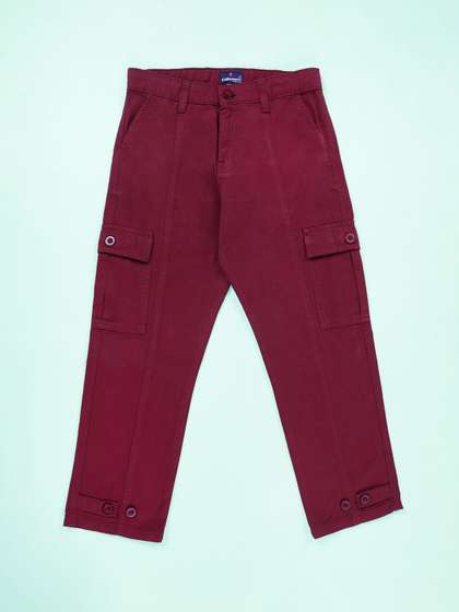KiddoPanti Boys Relaxed
                    Wrinkle Free Cargos Trousers