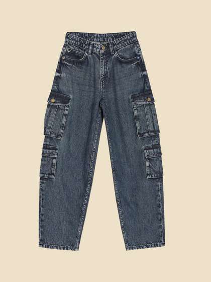 Allen Solly Junior
                      Boys Regular Fit Mid-Rise Heavy Fade Jeans