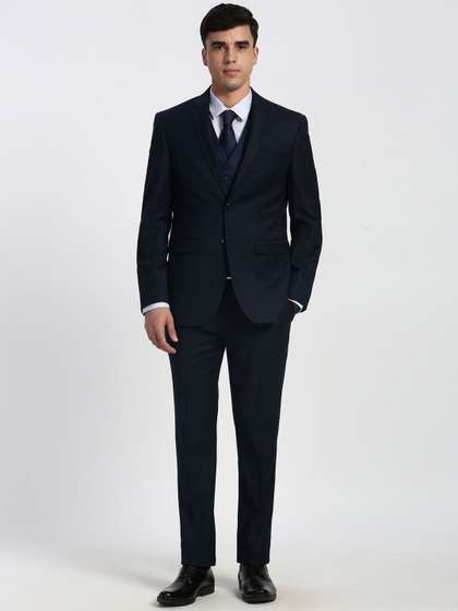 Peter England Elite
                        Textured Slim-Fit Single-Breasted Three-Piece
                        Formal Suits