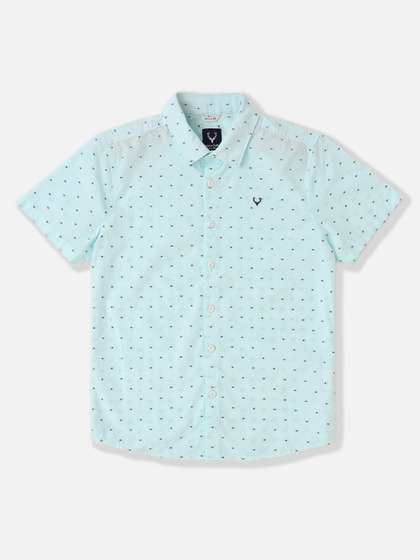 Allen Solly Junior
                      Boys Geometric Printed Spread Collar Pure Cotton
                      Shirt