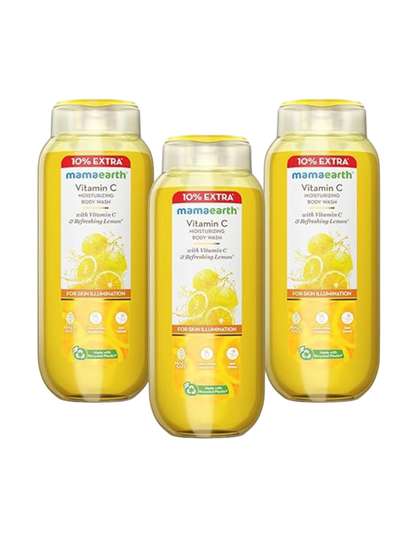 Mamaearth Set Of 3
                        Vitamin C Moisturizing Body Wash - 275ml Each