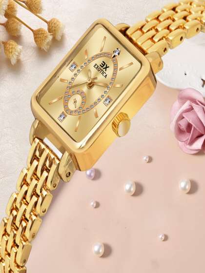 Exotica Fashion Girls
                    Brass Embellished Dial & Stainless Steel Straps
                    Analogue Watch