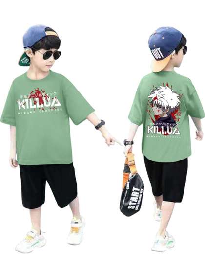 ACTLIVE Boys Green
                    Cotton Blend Clothing Set